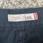 Levi's Levi Strauss & Co Black Relaxed Boot 550 Denim Jeans Size 10 Short Mid Rise Photo 1