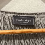 Wooden Ships  Neutral Gray Knit Sweater | Fits Large Photo 2