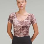 Lululemon Align T-Shirt Diamond Dye Mink Bery Lunar Rock Shadow Grey Size 6 Photo 0