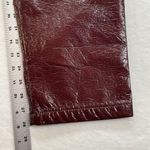 ASOS Jeans Womens 32x32 Oxblood Vinyl Mid Rise 90's Straight Leg Photo 4