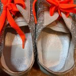 Dolce Vita Size 10 Zaga Silver Glitter sneakers Fashion Gym Shoes Zebra Accent Photo 8