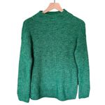 Loft NWT Mock Neck Long Sleeve Pullover Knit Sweater Kelly Green Women’s Size XS Photo 2