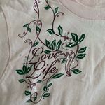 Steve & Barry's Steve & Barry’s Pale Pink Y2K Love Life Crewneck T-shirt Size Large Photo 3