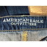 American Eagle  Skinny Jeans Women's 10 long 26 Boy Jean Dark‎ Wash Blue Denim Photo 4