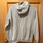 Disney Minnie Mouse Heather Gray Embroidered Flowers Bow Hoodie women’s size L Photo 2