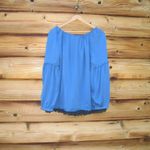 Tory Burch  Silk Boho Fringe Peasant Blouse Photo 6