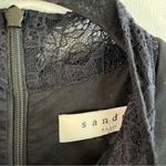 Dress Black Lace Neckline Sleeveless Short Dress Sz M (Sandro 2) EUC Photo 9