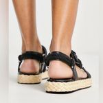 ASOS Rope espadrilles sandals in black size 6 Photo 2