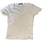 Brandy Melville  Heather Gray V-Neck T-Shirt. Photo 0