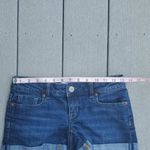  Cuffed Hem Dark Wash Jean Shorts | Aeropostale Jean Shorts Photo 4