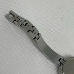 Badgley Mischka  women silver tone watch 28mm  rhinestones mop dial 6.5” running Photo 7