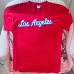 Gildan Los angeles clippers oversized red tee tshirt Photo 0
