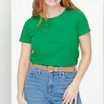 NWT J Crew Kelly Green Short Sleeve 100% Cotton Tee Shirt Sz L Size L Photo 0