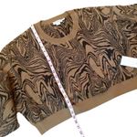 Good American Swirl Intarsia Crop Boxy Sweater NWT
Size 5/6 in Sepia002 Photo 12