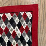 Souleiado Provencal Cotton Diamond Paisley Print Scarf Red Multicolor 18.25" sq Photo 4