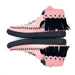 Coach Roccasin Pink Suede Fringe Sneakers Shoes Size 7 Photo 6