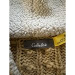 Cabela's  Women's Knit‎ Button Cardigan Sweater Jacket Heavy Size S Sherpa Hood Photo 2