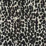 Amanda Smith  Womens 12 Stretch Button Jacket Leopard‎ Short Black Front Pockets Photo 2