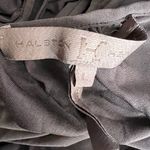 Halston Heritage Taupe Draped Blouson Top Fitted Skirt Dress Size Large Photo 4