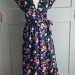 Tularosa Sid Wrap Floral maxi Dress in Armada XS Photo 0