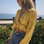 Realisation Par 💕💕 The Stevie Top ~ Sunflower Yellow Print XS Photo 3