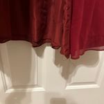 Azazie Burgundy One Shoulder Bridesmaid Dress Photo 4