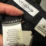 Notations tie front round neck hollow long sleeves super silky new with tag Sz S Same day shipping  Smoke and pets free  New with tag Photo 5