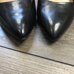 Saks 5th Avenue Saks Fifth Avenue Black Nettie Heels Women's Size 8M Leather Classic Mid Height Photo 9