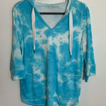 Belle Beach Kim‎ Gravel Terry Cloth Hoodie Blue Size XS Photo 0