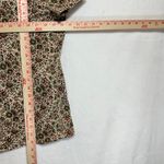 CHAPS NWT XL Short Sleeve Top Brown Floral Print Scoop Neck Coquette Cottagecore Photo 5