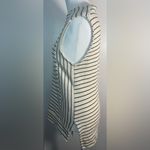 Madewell  White and Black Striped Tank Top Photo 4
