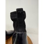 Tory Burch Rowan Black Leather Sock Booties Block Heel Ankle Boots Womens 7.5M Photo 6