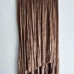 Current Air  Crinkle Plisse Midi Skirt Golden Brown Sz Medium Photo 0