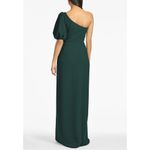 Sachin & Babi Women’s Plus 18W Emerald Green Nadia Gown One Shoulder Puff Sleeve Photo 11