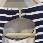 Lands' End  Navy and White Striped One Piece. Nautical sz small. Photo 7