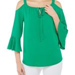 Peter Nygard Nygard 3/4 bell sleeve cold shoulder top. Photo 0