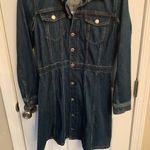 American Eagle  Denim Long Sleeve Button Down Dress size 4 Photo 4