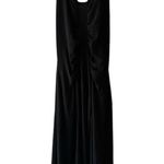 BCBG Paris Black Halter Slinky Swingy Midi Cocktail Dress sz Medium Vintage Y2K Photo 0