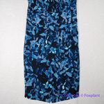 RACHEL Rachel Roy Sleeveless Printed Matte Jersey Dress in‎ Teal Berry Bush, 2X Blue Photo 7