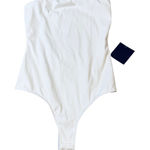 Lulus NWT  White Sleeveless Bodysuit Size Large Chic Y2K‎ Formal Y2K Minimalist Photo 0