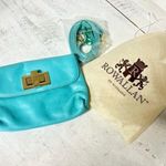 Rowallan Chele Jaclyn Leather Crossbody Purse Bag Blue Curacao Small Photo 0