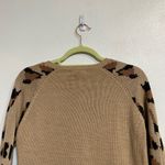 belle du jour  Leopard Print High Low Hem Sweater Sz M Photo 7