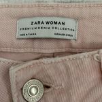ZARA pink distressed straight leg jeans Photo 2