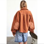 Free People  James Cropped Jacket Medium Women’s Brown Orange OB1185448. Photo 7