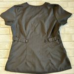 Grey's Anatomy Black Wrap Fitted Blouse Photo 1