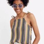 Madewell | Texture & Thread Tie-Shoulder Tank Top in Rainbow Crochet, Size M Photo 0