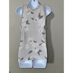 Trouve Womens Sleeveless‎ Tank Top Beige Floral Print V Photo 4
