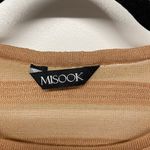 Misook  Women Jacquard Stripe Balloon Sleeve Sweater Tunic Dress Side Slit Medium Photo 5