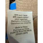 Everlane The Laceup Smock Tan Blue Striped Knit Long Sleeve Sweater Top Size L Photo 4