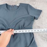 Wilfred  Juin Wide Leg Jumpsuit Short Sleeve Belted Full Length Slate Blue Size 2 Photo 5